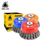 꼬인 와이어 컵 브러시 섕크