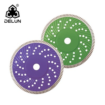 DELUN 7'' Super Thin Turbo Blade Diamond Tools With High Performance