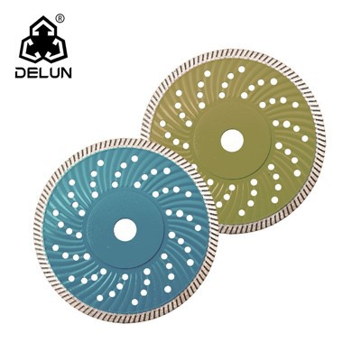 DELUN 7'' Super Thin Turbo Blade Diamond Tools With High Performance